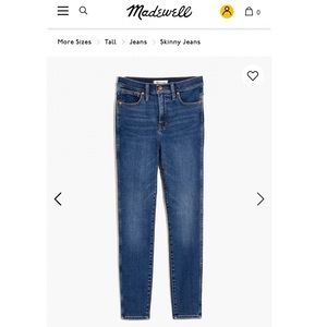 Madewell High Rise Skinny Jeans